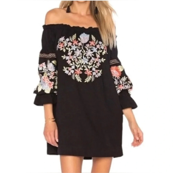 Free People Fleur Du Jour Mini dress size M - Picture 1 of 4